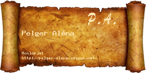 Pelger Aléna névjegykártya